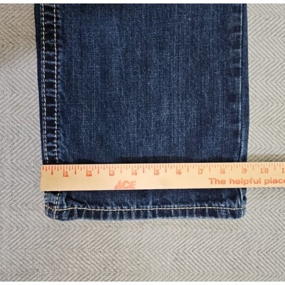 Cody James Jeans Men's 38W 34L Relaxed Blue Straight Leg Contrast Embroidery - Picture 9 of 15